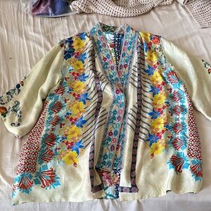 Floral Multicolor Kimono Jacket